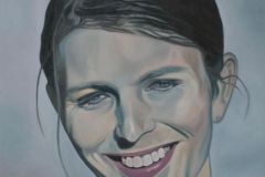 Chelsea Manning, 100x100cm, oil on canvas, 2020