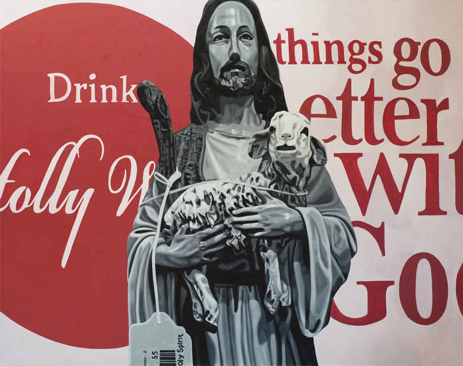 Things-go-Better-With-God,-200x160cm,-oil-on-canvas,-2014