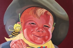 Boy Eating Jelly Beans, 100x80cm. oil on canvas, 2016